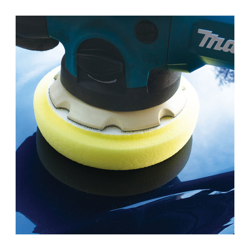 Tấm đế bọt biển bề mặt phẳng dùng đánh bóng Makita D-74653 đường kính 150mm, loại gai và xù dùng cho máy DPO500, PO5000C ( Cấp 2 sao )