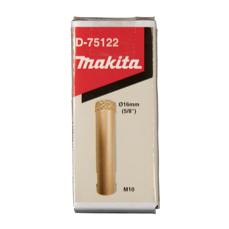 Mũi khoét lỗ kim cương cao cấp Makita dùng cho đám cẩm thạch, đá Granit, ngói sứ đường kính từ 5mm-50mm, ren trục M10 & M14 phù hợp cho các máy mài góc ( Cấp chuyên dụng )