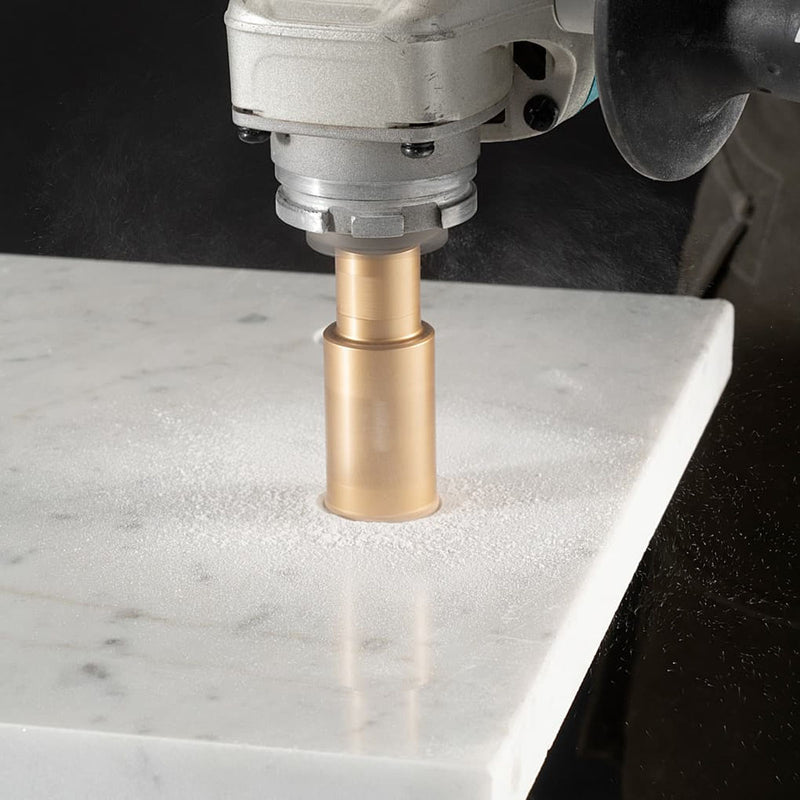 Mũi khoét lỗ kim cương có rãnh thoát bụi Makita đường kính từ 32mm - 40mm, trục ren M10