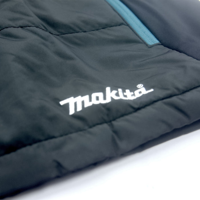 Áo khoác sưởi ấm Makita DCV202Y dùng Pin 18V LXT, 14.4V, dạng áo không tay