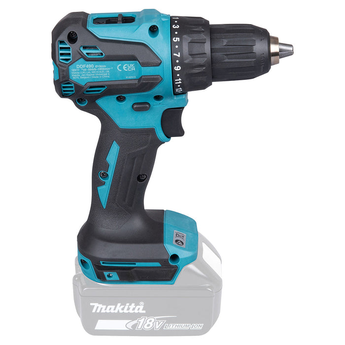 Máy khoan gỗ thép Makita DDF490 dùng Pin 18V LXT đầu kẹp 13mm