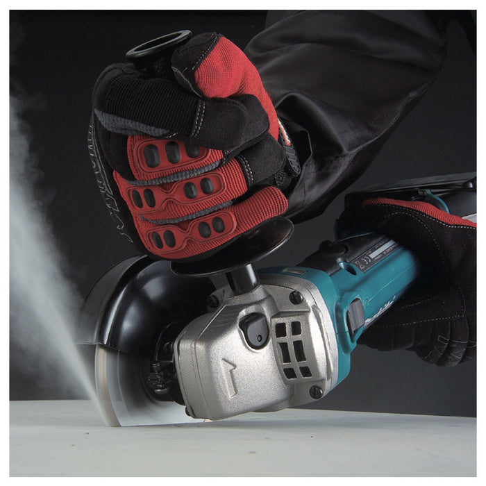 Máy mài góc Makita DGA402 dùng pin 18V LXT, đường kính lưỡi 100mm, công tắc trượt