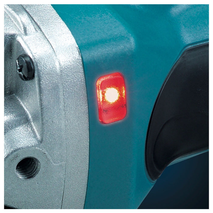 Máy mài góc Makita DGA402 dùng pin 18V LXT, đường kính lưỡi 100mm, công tắc trượt