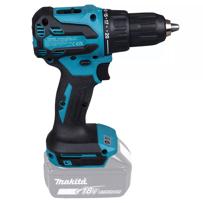 Máy khoan búa Makita DHP490 dùng Pin 18V LXT đầu kẹp 13mm