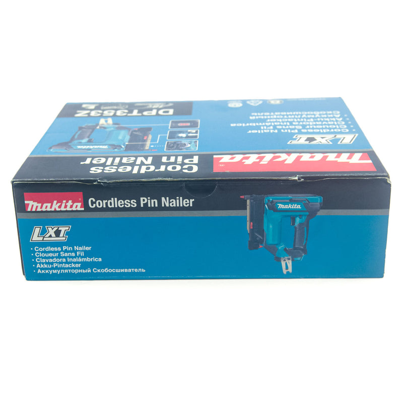 Máy bắn đinh chỉ không đầu Makita DPT353 dùng Pin 18V LXT, kích thước đinh 15-35mm, cở đinh 23Ga