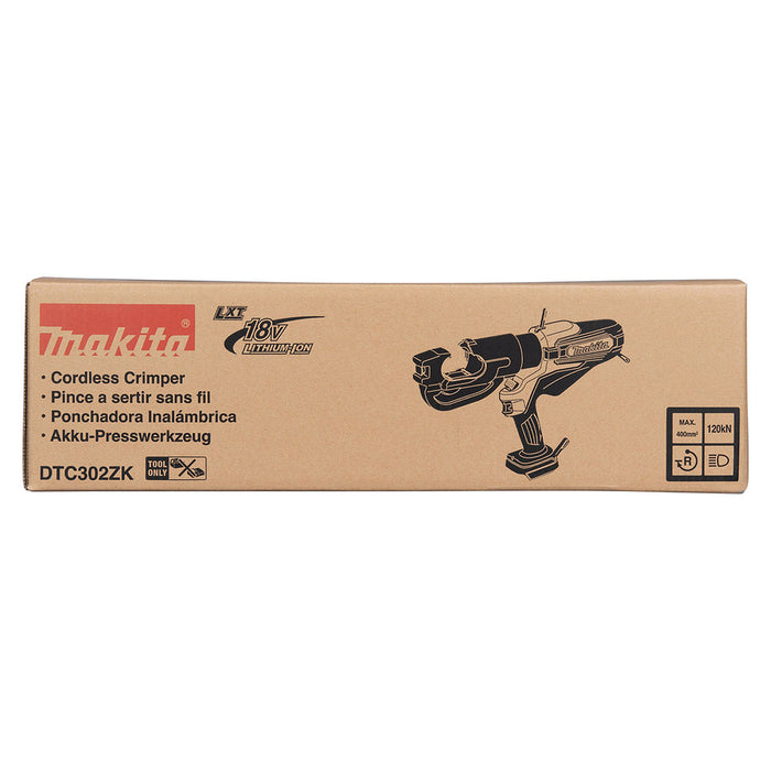 Máy ép cose thủy lực Makita DTC302 dùng Pin 18V LXT, lực ép 120kN