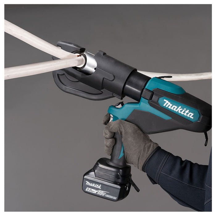 Máy ép cose thủy lực Makita DTC302 dùng Pin 18V LXT, lực ép 120kN