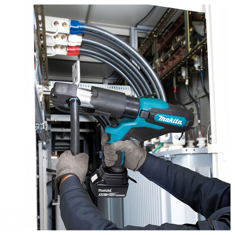 Máy ép cose thủy lực Makita DTC302 dùng Pin 18V LXT, lực ép 120kN