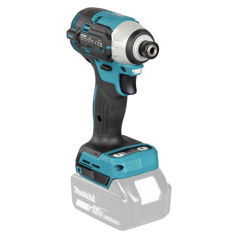 Máy vặn vít Makita DTD201 dùng Pin 18V LXT, đuôi lục giác 6.35mm (1/4 inch)