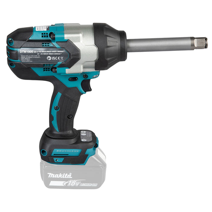 Máy siết bu lông Makita DTW1005 dùng Pin 18V LXT, cốt 3/4 inch