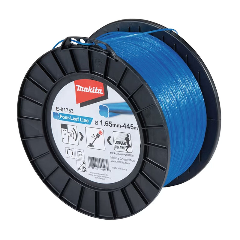 Dây cước cắt cỏ Makita loại dây đơn 4 cánh dày 1.65mm, cuộn dài từ 15m - 445m