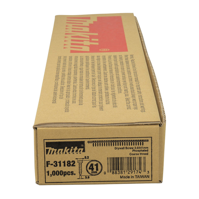 Hộp 1000 vít cuộn Makita dùng cho tấm thạch cao và gỗ, kích thước PH2 chiều dài từ 35mm-55mm