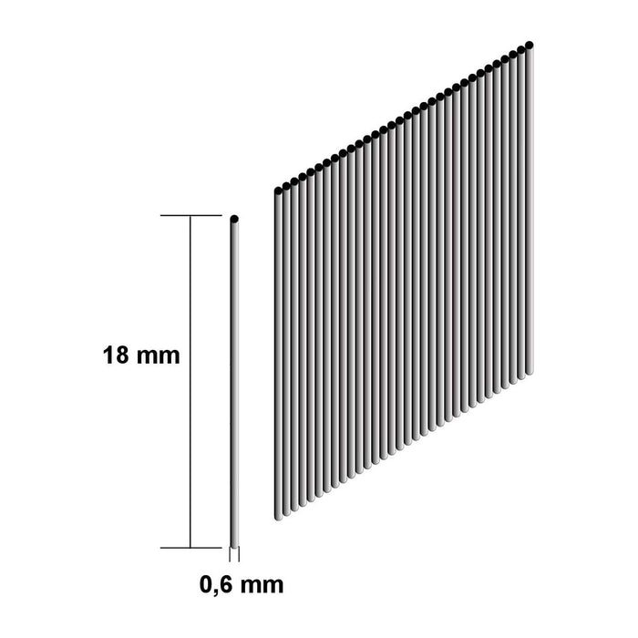 Hộp 10,000 đinh chỉ trơn Makita cở đinh 0.6mm (23Ga), chiều dài từ 18mm-35mm dùng cho các máy bắn đinh AF201Z, AF353, DPT353, PT354D