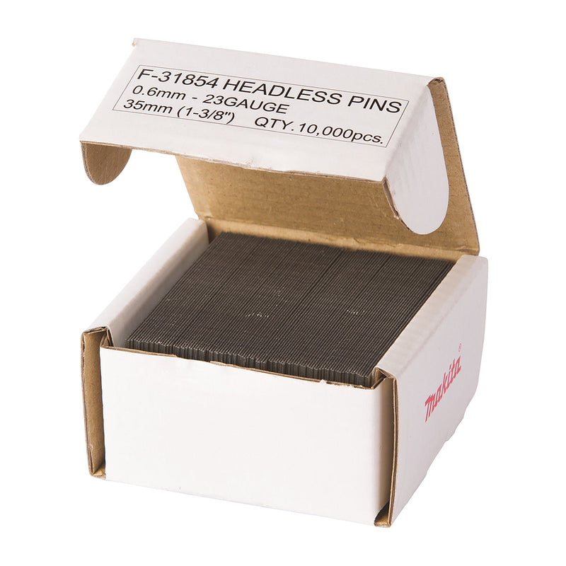 Hộp 10,000 đinh chỉ trơn Makita cở đinh 0.6mm (23Ga), chiều dài từ 18mm-35mm dùng cho các máy bắn đinh