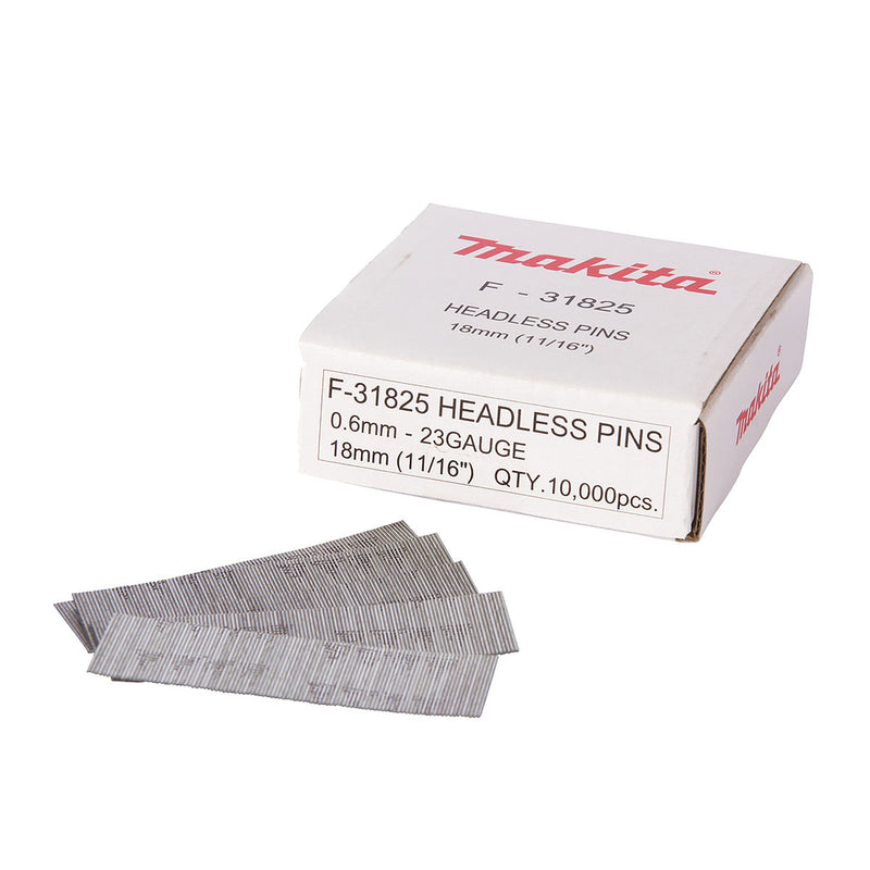 Hộp 10,000 đinh chỉ trơn Makita cở đinh 0.6mm (23Ga), chiều dài từ 18mm-35mm dùng cho các máy bắn đinh