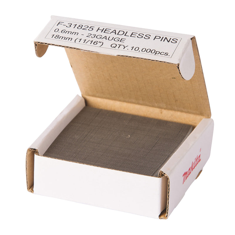 Hộp 10,000 đinh chỉ trơn Makita cở đinh 0.6mm (23Ga), chiều dài từ 18mm-35mm dùng cho các máy bắn đinh