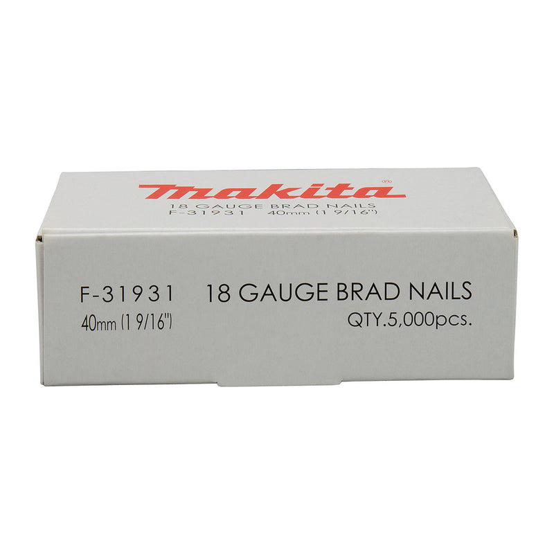 Hộp 5000 đinh chỉ trơn Makita cở đinh 1.2mm (18Ga), chiều dài từ 15mm-50mm dùng cho các máy bắn đinh