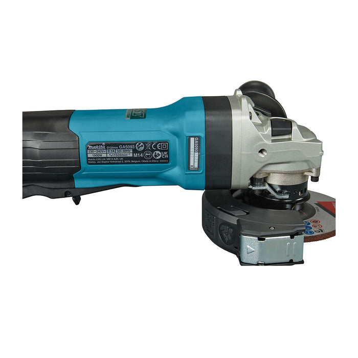 Máy mài góc Makita GA5093X01 đường kính lưỡi 125mm, công suất 1,900W công tắc bóp