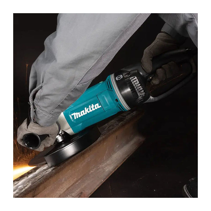 Máy mài góc GA9090 công suất 2,200W, đường kính lưỡi 230mm, công tắc bóp