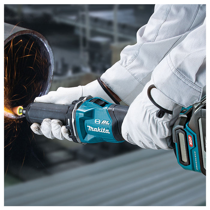 Máy mài khuôn Makita GD001G dùng Pin 40Vmax XGT chấu bóp 6mm, công tắc trượt