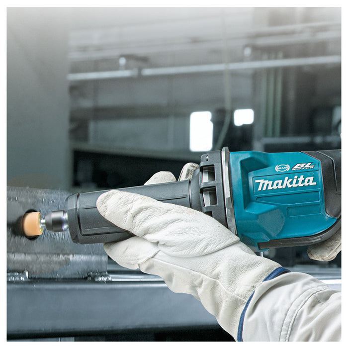 Máy mài khuôn Makita GD002G dùng Pin 40Vmax XGT chấu bóp 6mm, công tắc bóp
