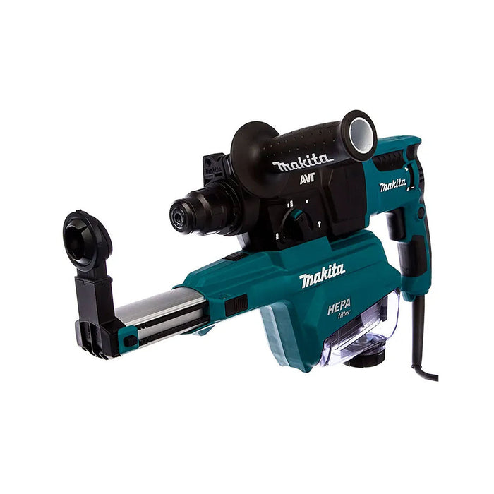 Máy khoan bê tông 3 chức năng Makita HR2653 công suất 800W, đi kèm hệ thống hút bụi, đuôi gài SDS-Plus