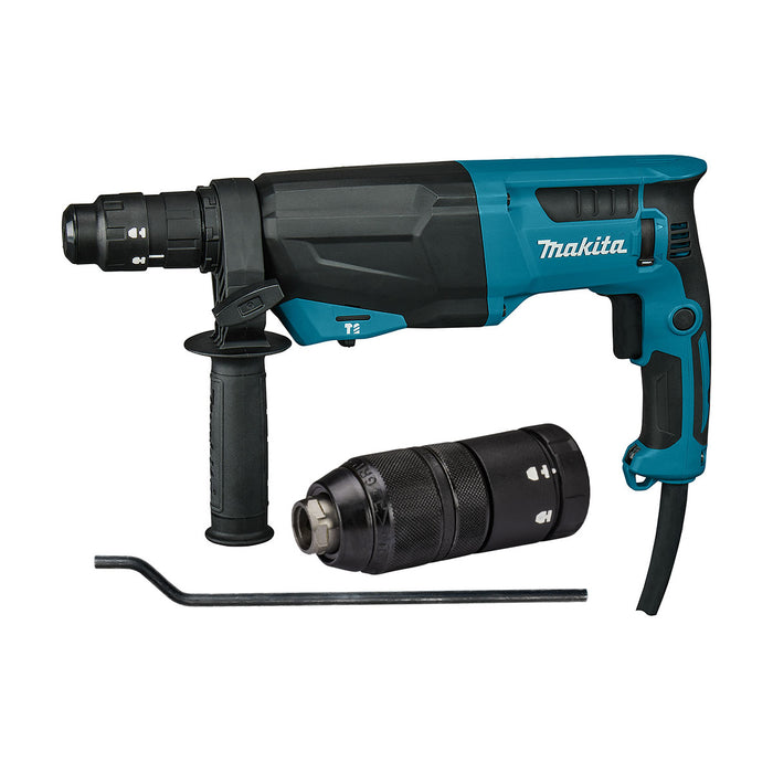 Máy khoan bê tông 3 chức năng Makita HR2670 công suất 800W, đuôi gài SDS-Plus