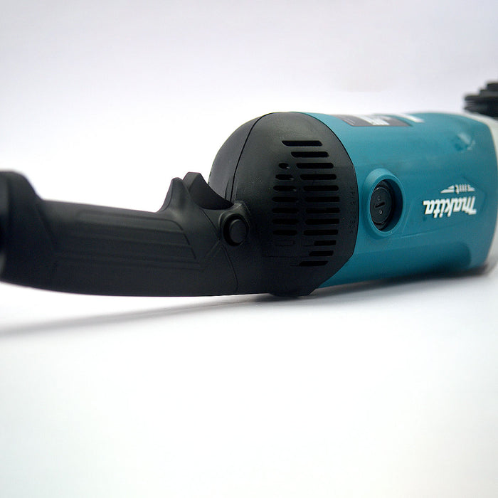 Máy mài góc Makita M0920B công suất 2,200W, đường kính lưỡi 180mm, công tắc bóp