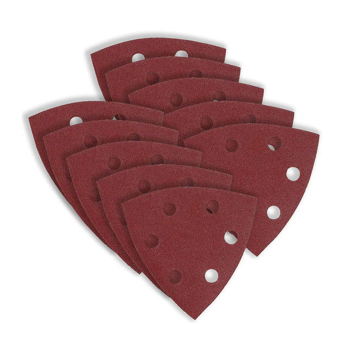 Hộp 10 giấy nhám tam giác 94mm Makita cho gỗ, kim loại tương thích với máy BO4565