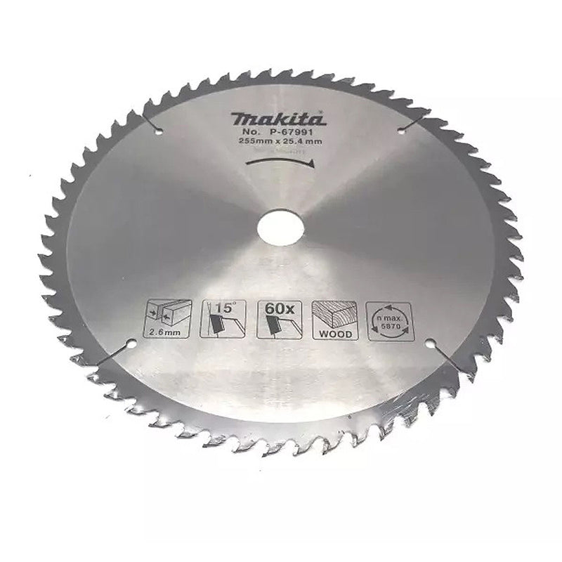 Lưỡi cưa gỗ TCT Makita dòng sản phẩm kinh tế, đường kính 255mm, số răng từ 40-60, lỗ cốt 25.4mm dùng cho máy cưa đĩa ( Cấp 2 sao )