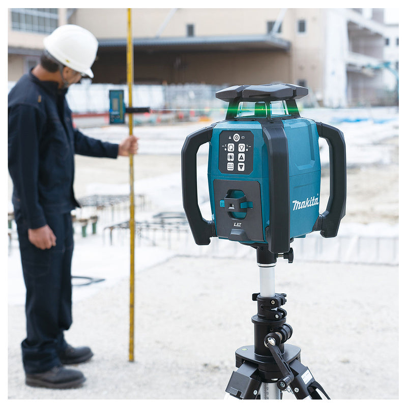 Máy cân mực Laser 2 tia xanh xoay 360° Makita SKR001 dùng Pin 40Vmax XGT, 18V LXT, 12V CXT, đo tối đa 800m