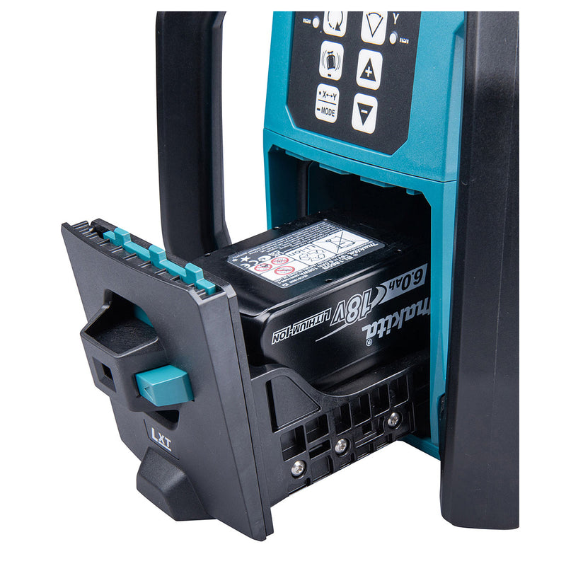 Máy cân mực Laser 2 tia xanh xoay 360° Makita SKR001 dùng Pin 40Vmax XGT, 18V LXT, 12V CXT, đo tối đa 800m