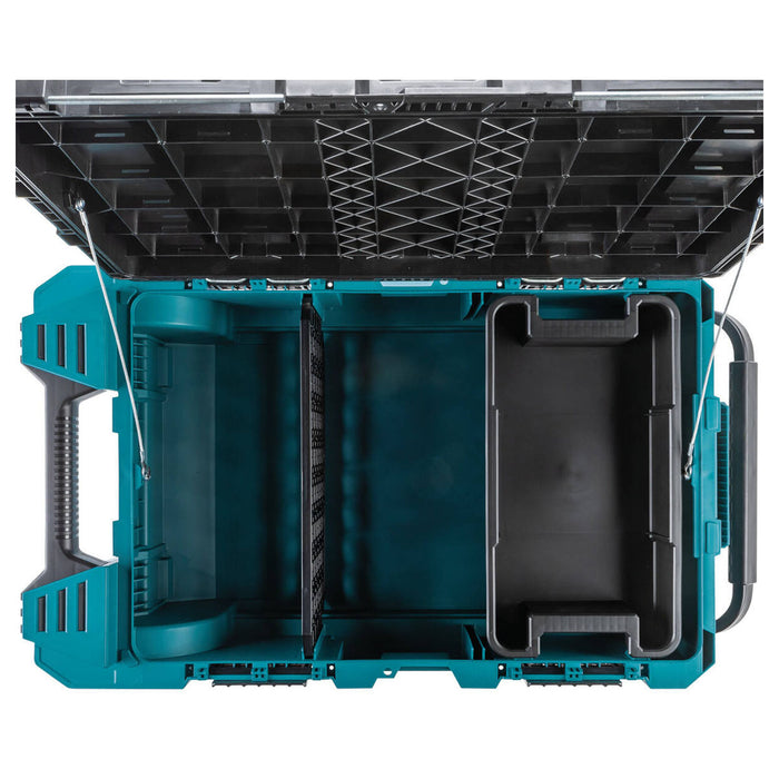 Thùng đựng đồ nghề Makita Maktrak T-90009 có bánh xe và tay kéo, dung tích 82L