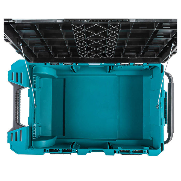 Thùng đựng đồ nghề Makita Maktrak T-90009 có bánh xe và tay kéo, dung tích 82L