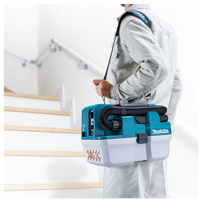 Máy hút bụi Makita VC014GL dùng Pin 40Vmax XGT, dung tích 7.5L, lực hút 15 kPa ( hút khô và ướt )