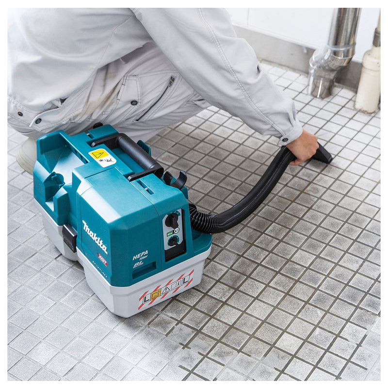 Máy hút bụi Makita VC014GL dùng Pin 40Vmax XGT, dung tích 7.5L, lực hút 15 kPa ( hút khô và ướt )