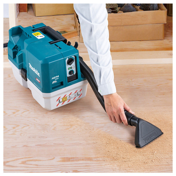 Máy hút bụi Makita VC014GL dùng Pin 40Vmax XGT, dung tích 7.5L, lực hút 15 kPa ( hút khô và ướt )