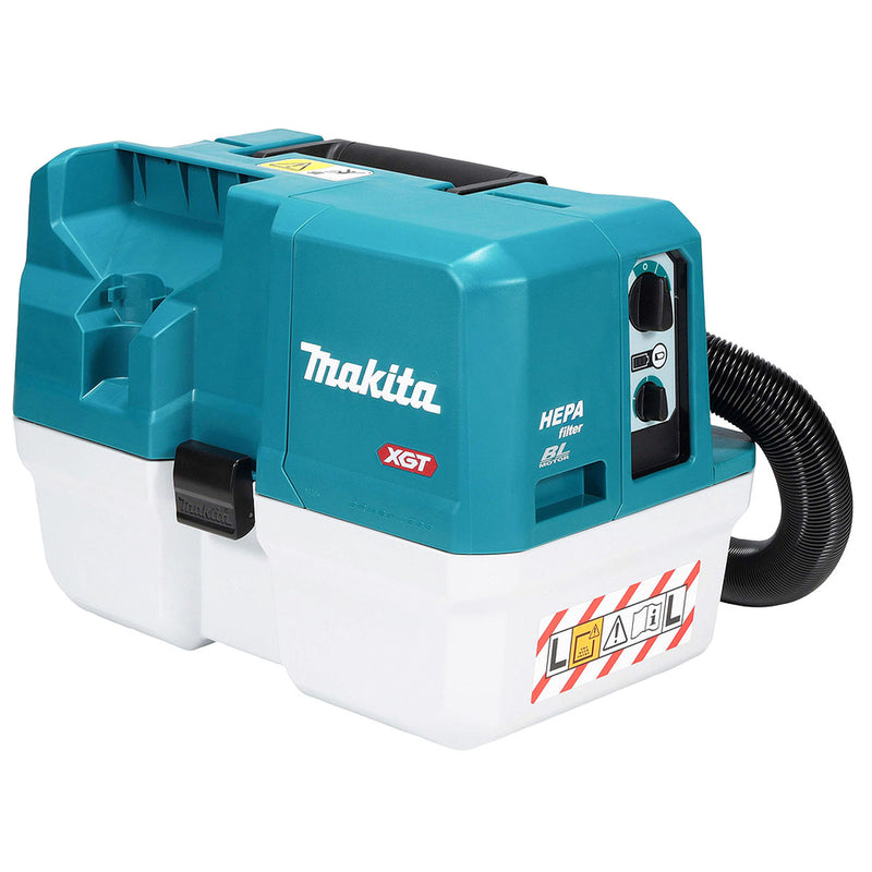 Máy hút bụi Makita VC014GL dùng Pin 40Vmax XGT, dung tích 7.5L, lực hút 15 kPa ( hút khô và ướt )