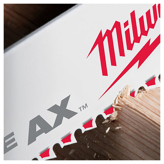 Hộp 5 lưỡi cưa kiếm TCT dòng The AX™ Milwaukee dùng cho gỗ, số răng 5 TPI, chiều dài từ 150 - 300mm