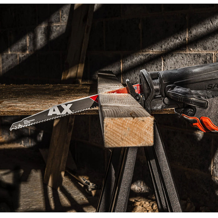 Lưỡi cưa kiếm TCT dòng The AX™ Milwaukee dùng cho gỗ, số răng 5 TPI, chiều dài từ 150 - 300mm