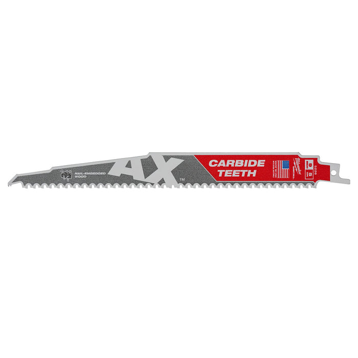 Lưỡi cưa kiếm TCT dòng The AX™ Milwaukee dùng cho gỗ, số răng 5 TPI, chiều dài từ 150 - 300mm