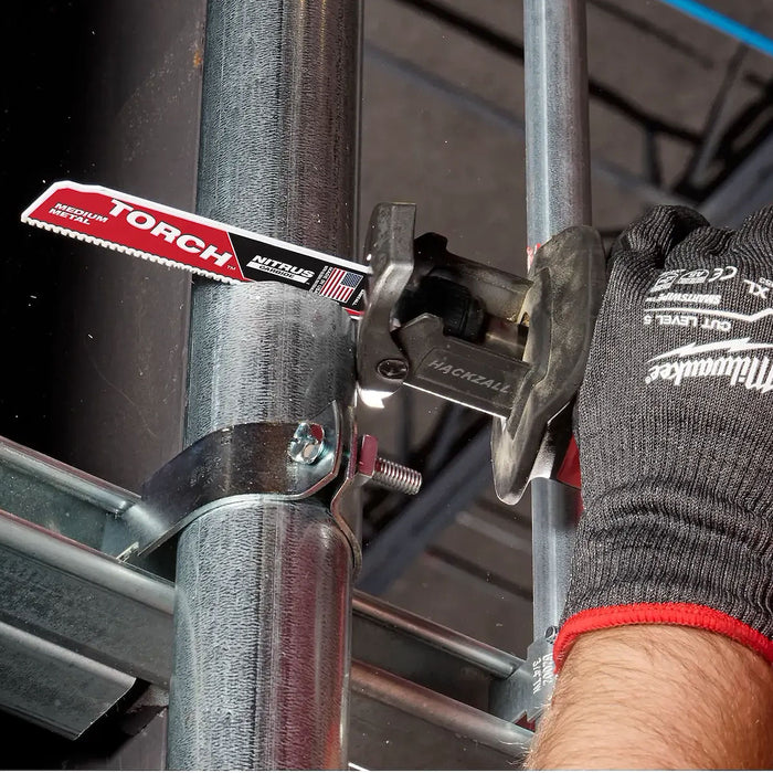 Lưỡi cưa kiếm TCT dòng The Torch Nitrus Carbide™ Milwaukee 48-00-5262 dùng cho Inox và kim loại dày, số răng 8 TPI, chiều dài 230mm