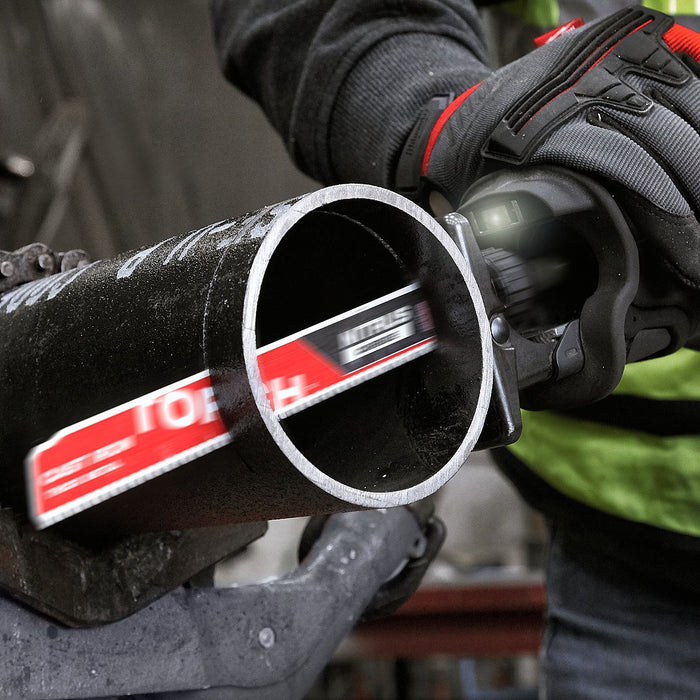 Lưỡi cưa kiếm TCT dòng The Torch Nitrus Carbide™ Milwaukee 48-00-5262 dùng cho Inox và kim loại dày, số răng 8 TPI, chiều dài 230mm