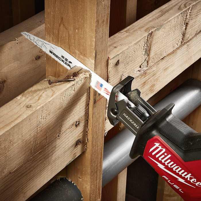 Hộp 5 lưỡi cưa kiếm Bi-Metal dòng The Wrecker™ Milwaukee dùng cho nhiều vật liệu khác nhau, số răng 8 TPI, chiều dài từ 150 - 300mm