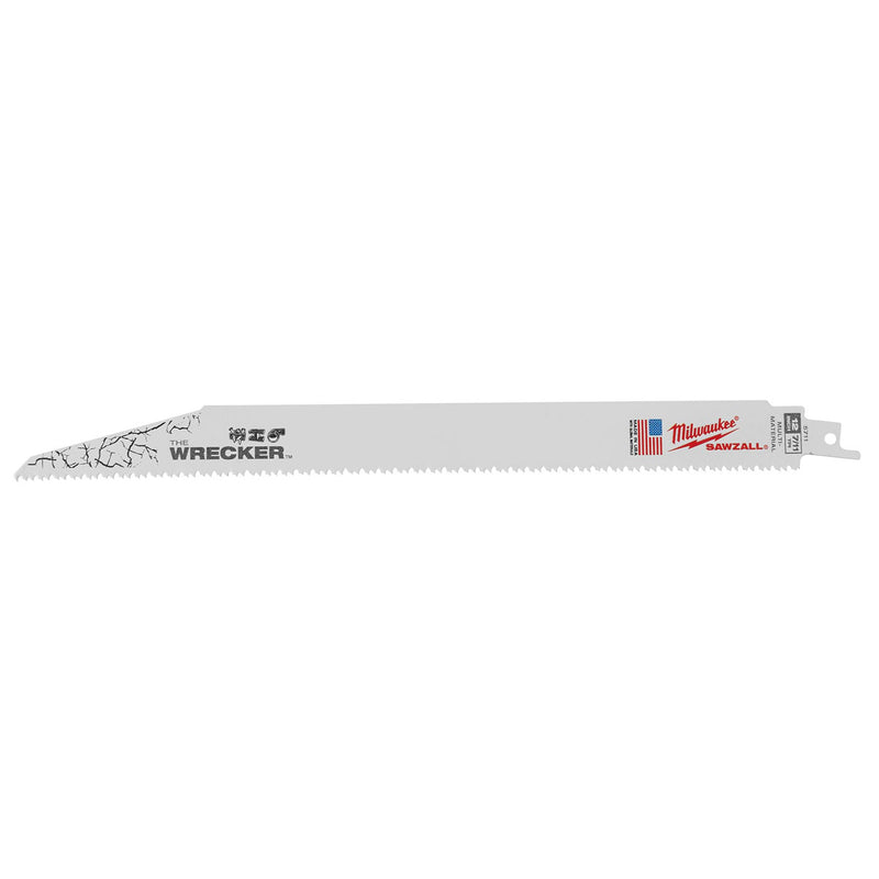 Hộp 5 lưỡi cưa kiếm Bi-Metal dòng The Wrecker™ Milwaukee dùng cho nhiều vật liệu khác nhau, số răng 8 TPI, chiều dài từ 150 - 300mm
