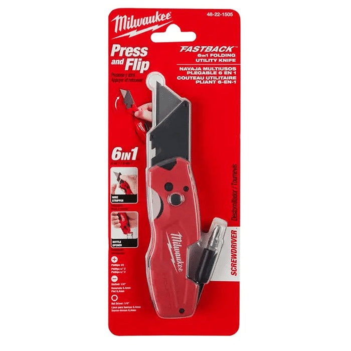 Dao rọc giấy đa năng 6 trong 1 dòng FASTBACK™ Milwaukee 48-22-1505