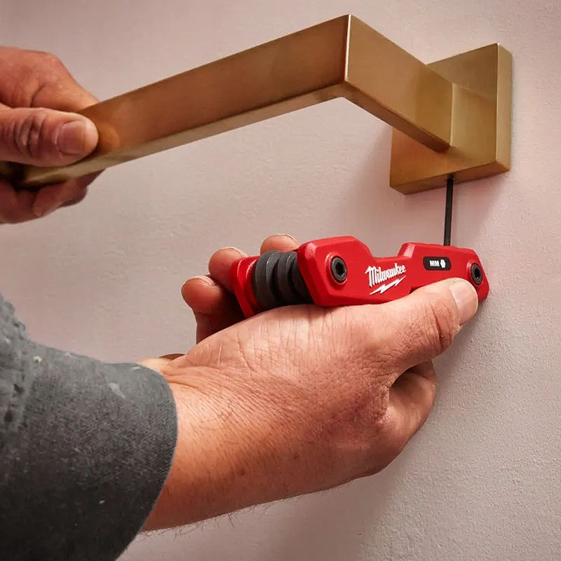 Bộ lục giác gập hệ mét 8 chi tiết Milwaukee 48-22-2182A kích thước từ 1.5mm - 8mm ( Bao bì mới )