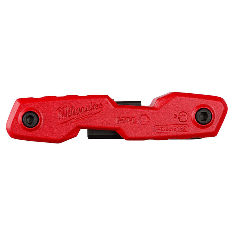 Bộ lục giác gập hệ mét 8 chi tiết Milwaukee 48-22-2182A kích thước từ 1.5mm - 8mm ( Bao bì mới )