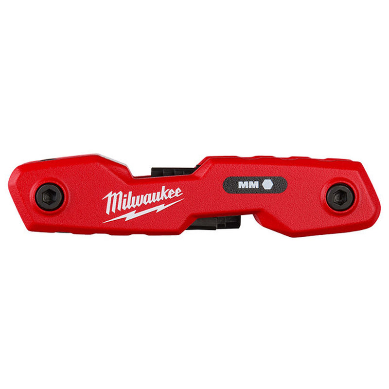 Bộ lục giác gập hệ mét 8 chi tiết Milwaukee 48-22-2182A kích thước từ 1.5mm - 8mm ( Bao bì mới )
