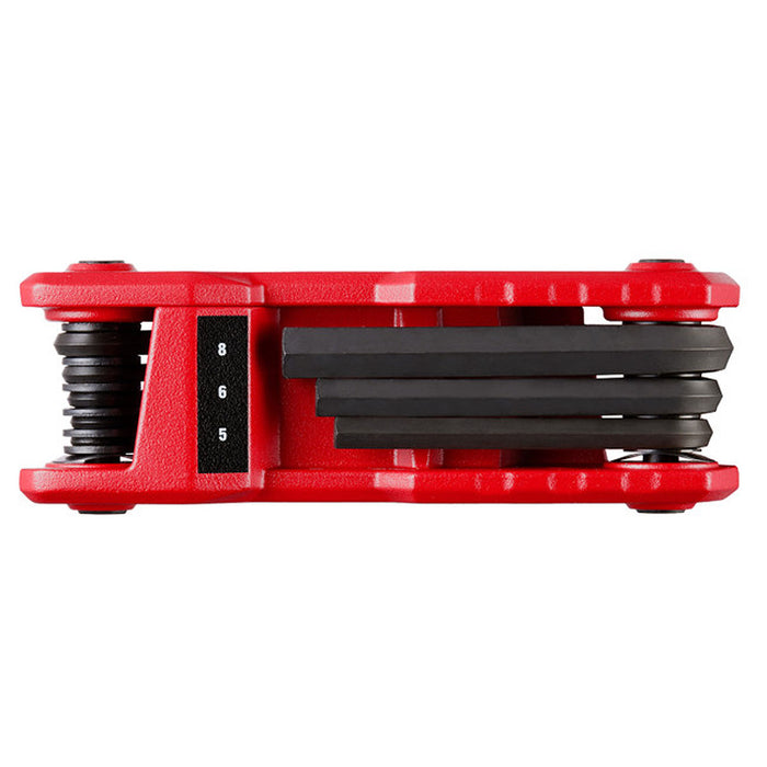 Bộ lục giác gập hệ mét 8 chi tiết Milwaukee 48-22-2182 kích thước từ 1.5mm - 8mm